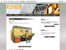 Tablet Screenshot of franho.com.br
